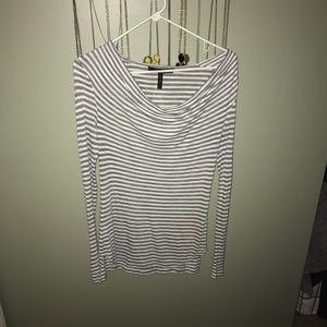 Long sleeved striped shirt